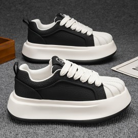 New Men'S Thick-Soled Height-Increasing Comfortable Lightweight Versatile Shoes, Trendy And Minimalist Casual Sports Footwear