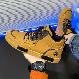 Men'S High-Top Sneakers Suitable for Outdoor Travel, Fashionable for All Seasons, Versatile for Walking And Skateboarding, Comfortable And Durable, Available in Large Sizes