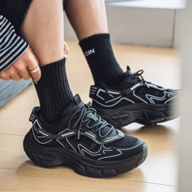 Trendy Ins Thick-Soled Niche Shoes | Casual Men'S Shoes Size 39, Upper, PVC Sole, Fabric Insole, Slip-On Closure, All-Season