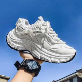 Trendy Ins Thick-Soled Niche Shoes | Casual Men'S Shoes Size 39, Upper, PVC Sole, Fabric Insole, Slip-On Closure, All-Season