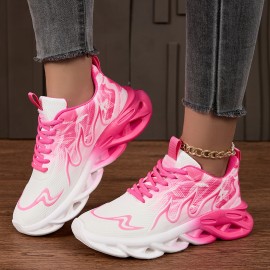 Women'S Breathable Mesh Running Shoes | Lightweight Non-Slip Casual Sports Shoes, All-Season, Mid-Top, Solid Color, Fabric Upper, Superfine Fiber Inner, Rubber Insole, Sole, Women Shoes, Sneakers