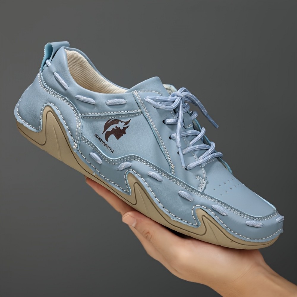 Men's & Women's Handmade Low-Top Sneakers - Large Size White, Yellow, Beige, Blue, Red | Retro Lace-Up Casual Shoes with Sole, - Wear Suitable for Sports & Everyday Use, Women Shoes