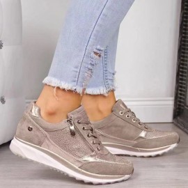 Women's Casual Easy-On Sneakers, Comfort Loafers with Wider Fit& Lightweight Sole, Korean Inspired Design Multiple Sizes Available