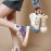 Women's Fall High Top White Sneakers Platform Height Increase Design Fashion Casual Skate Shoes