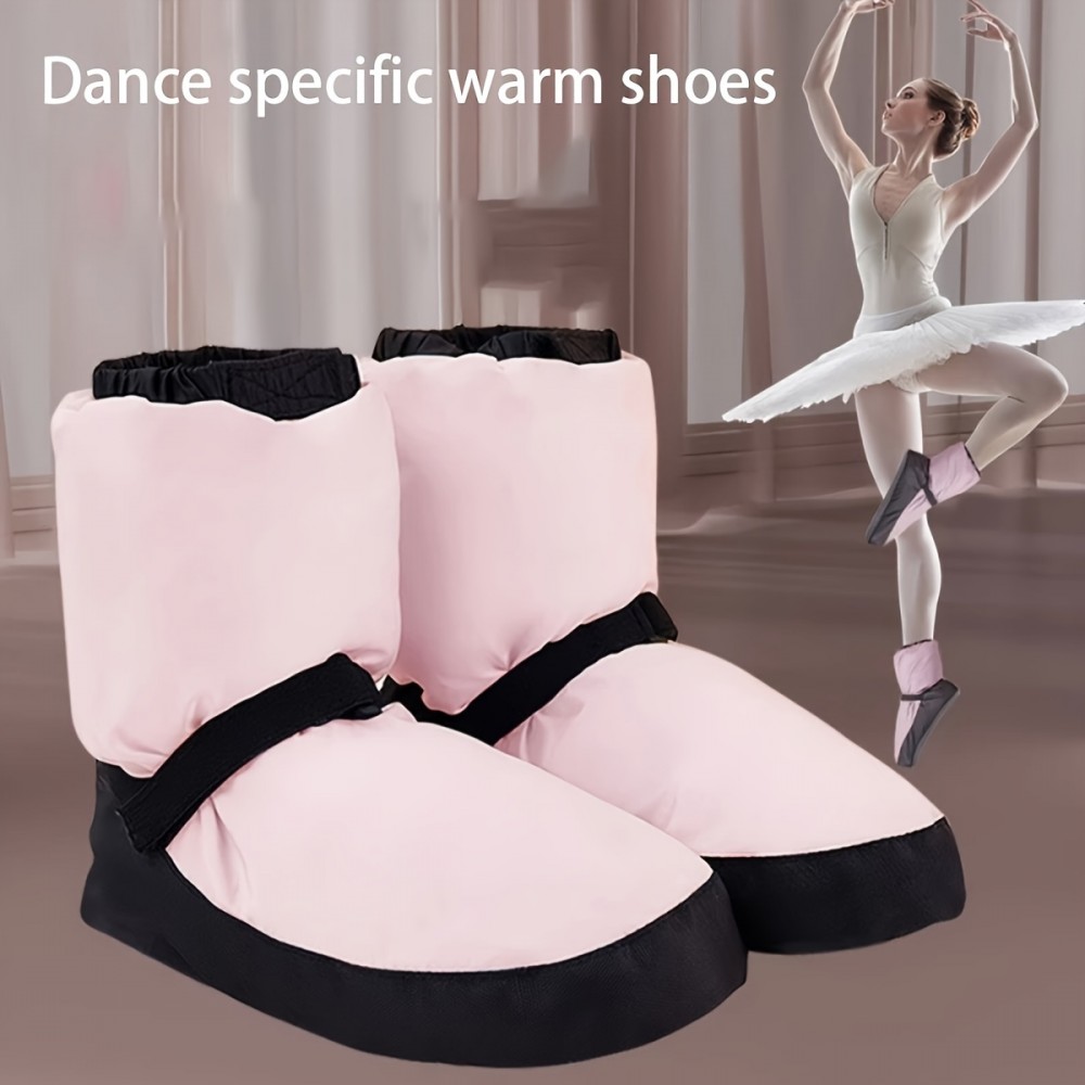 Dance Warm-up Shoes, Soft Sole Dance Practice Warm-up Shoes, Professional Thickened Daily Training Winter Dance Warm Shoes