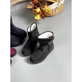 Women's High Quality Non-Slip Winter Snow Boots with Thickened Warm - Heavy-Duty Mid-Calf Outdoor Boots Suitable for Ice, Snow, Slush & Urban Commuting - Sole & Closure (Northeast Design)